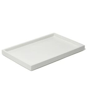 Jonathan Adler White 5.25” Lacquer Bath Tray
